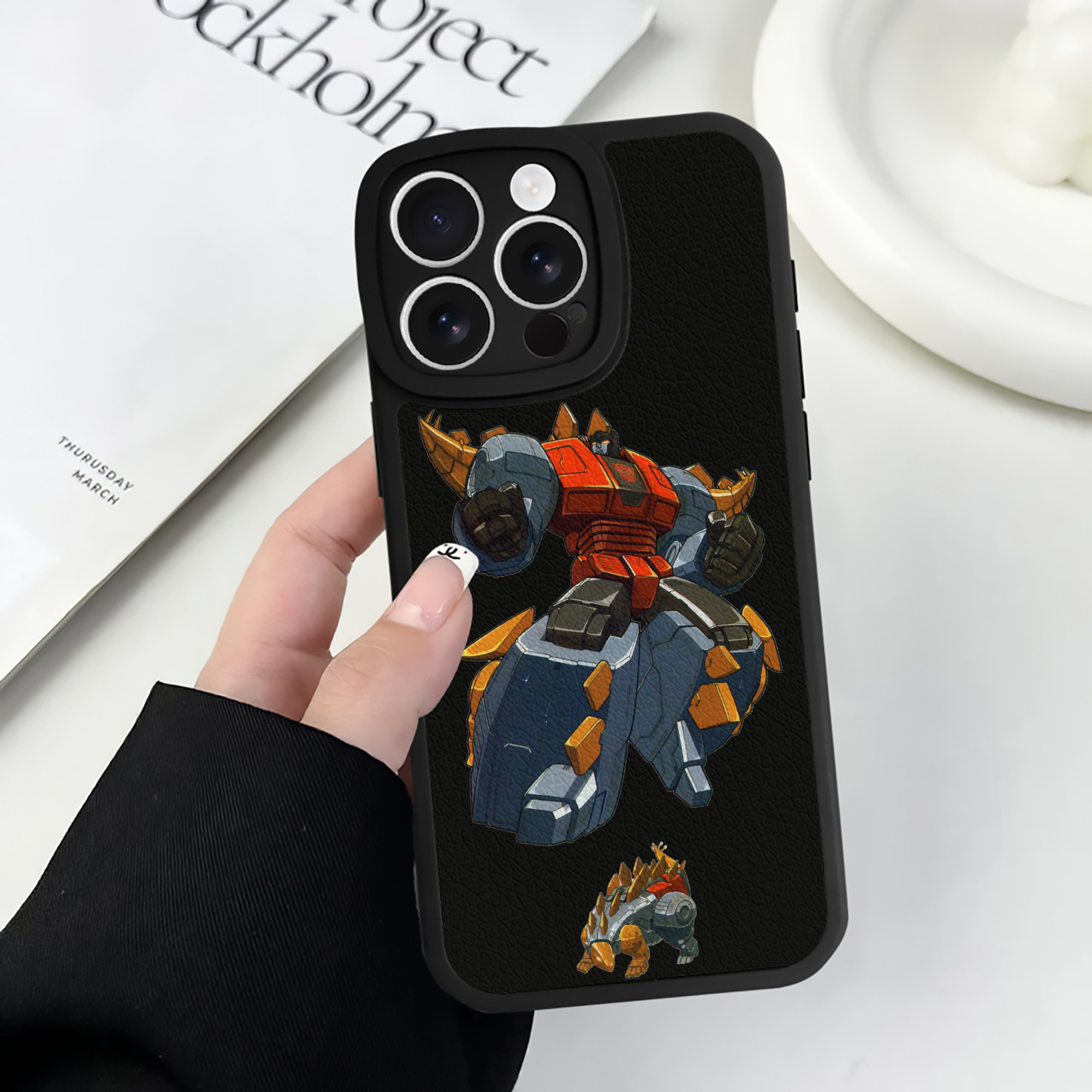 （画像用）  【iPhone 16シリーズ対応】シリコンスマホケース（レザー調） 材質：シリコン